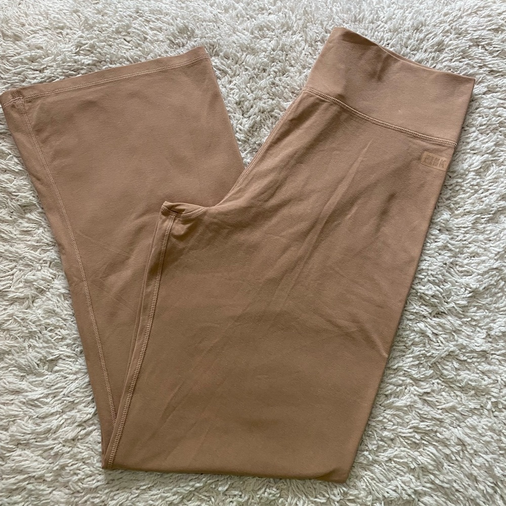 PINK  leggings size XLarge Flare brown color